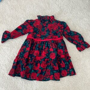 Janie and jack holiday floral dress